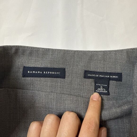 Banana Republic Gray Skirt, Italian Fabric, Great For Business Sz 0 - Picture 4 of 9